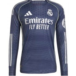 Camisa II Real Madrid 2025 2026 Adidas oficial manga comprida